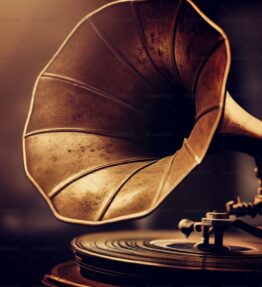 Antiker Grammophon